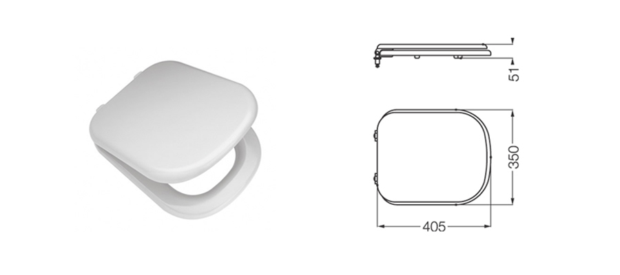 Tapa asiento para inodoro Bari de HDF - Bari